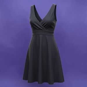 Columbia Cross Front Dress - Black - Size Small
